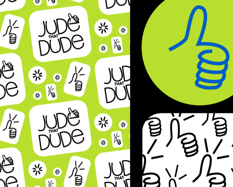 Jude That Dude Full Branding and Visual Identity by Leah Hepple